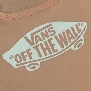 Vans peach “off the wall” tank top Medium